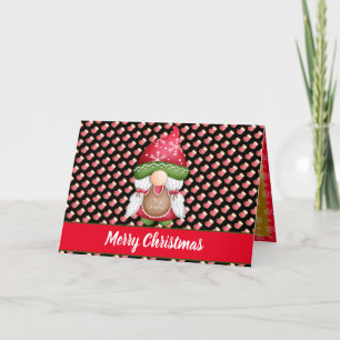 Cartes Pour Fêtes Annuelles Lutin de chaussette Personnaliser la couleur et le