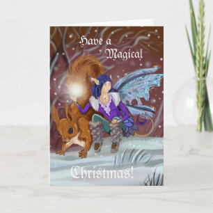 Cartes Pour Fêtes Annuelles Lutin d'hiver