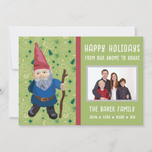 Cartes Pour Fêtes Annuelles Lutin vert pour les fêtes de Noël Photo de Noël