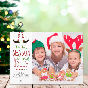 Cartes Pour Fêtes Annuelles Lutine Fantaisiste SAISON POUR ÊTRE JOYEUX