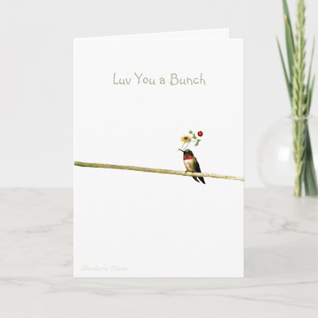 Cartes Pour Fêtes Annuelles Luv You a Bunch : Heureuse Sainte-Valentin (Devant)