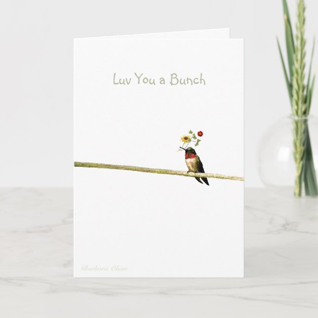Cartes Pour Fêtes Annuelles Luv You a Bunch : Heureuse Sainte-Valentin (Devant)