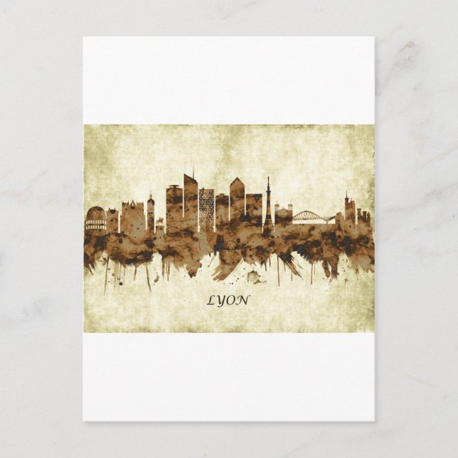 Cartes Pour Fêtes Annuelles Lyon France (Devant)