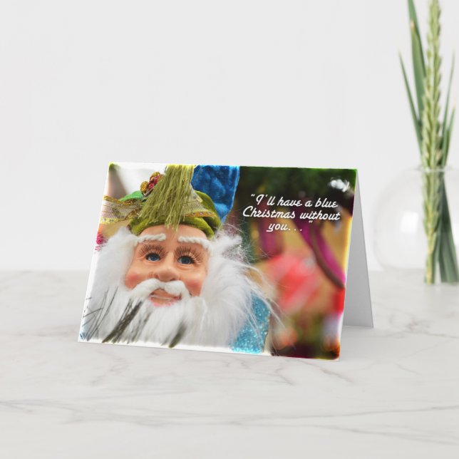 Cartes Pour Fêtes Annuelles M. Blue Claus (Devant)