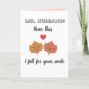 Cartes Pour Fêtes Annuelles M. Mari Écoutez ceci Je tombe pour vous valentines