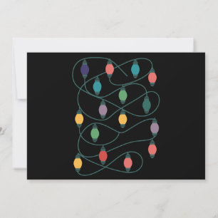 Cartes Pour Fêtes Annuelles Ma couleur préférée est Noël Lumières drôle Pyjama