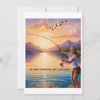 Cartes Pour Fêtes Annuelles Ma ligne est un désastre, mais j’ai l’air super -