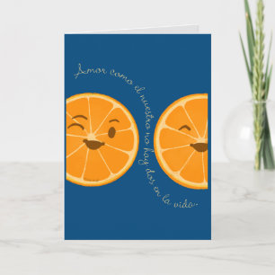 Cartes Pour Fêtes Annuelles Ma Moitié d'Orange Mon Autre Moitié