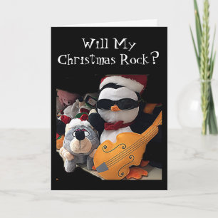 CARTES POUR FÊTES ANNUELLES MA NOËL VA ROCK "SEULEMENT SI C'EST AVEC VOUS"
