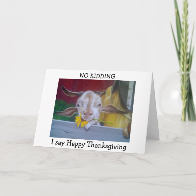 CARTES POUR FÊTES ANNUELLES MA PETITE CHÈQUE DIT "BON THANKSGIVING" (Devant)