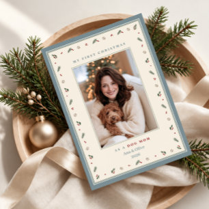 Cartes Pour Fêtes Annuelles Ma première Noël en tant que maman de chien Photo