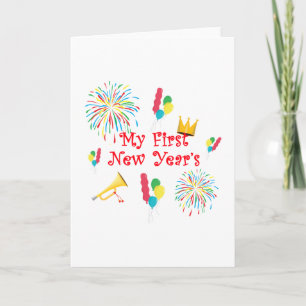Cartes Pour Fêtes Annuelles Ma première nouvelle année