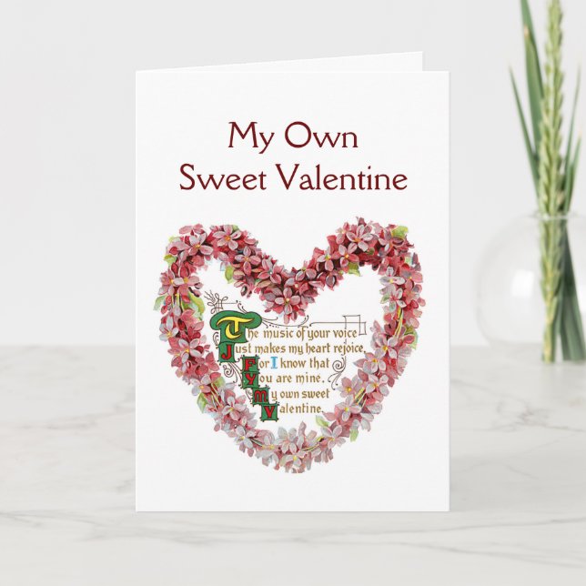Cartes Pour Fêtes Annuelles Ma propre Saint-Valentin sucrée (Devant)