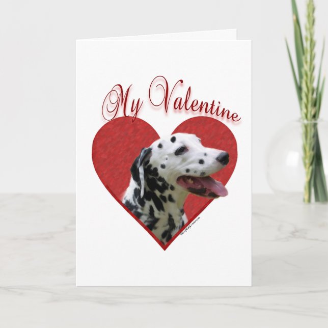 Cartes Pour Fêtes Annuelles Ma Saint-Valentin dalmate (Devant)