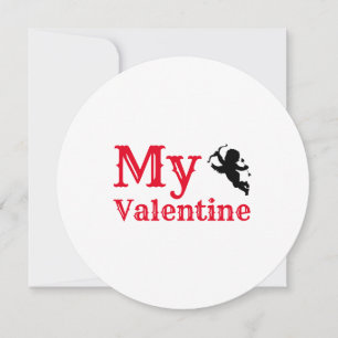 Cartes Pour Fêtes Annuelles Ma Valentine Forever Typographie Rouge Blanc Apat