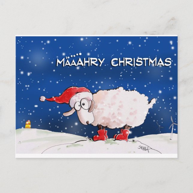 Cartes Pour Fêtes Annuelles Määähry Christmas (Devant)