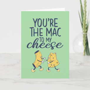 Cartes Pour Fêtes Annuelles Mac et fromage Funny Couple Pun Valentine's Day