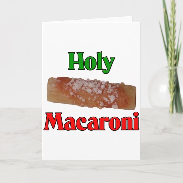 Cartes Pour Fêtes Annuelles Macaronis saints (Devant)