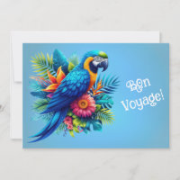 Macaw tropicale bleue et colorée
