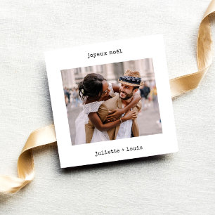 Cartes Pour Fêtes Annuelles Machine à écrire française   Joyeux Noël Photo de 