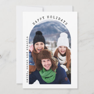 Cartes Pour Fêtes Annuelles Machine à écrire minimaliste Joyeux Noël avec phot