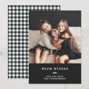 Cartes Pour Fêtes Annuelles Machine à écrire moderne   Photo de vacances sur E