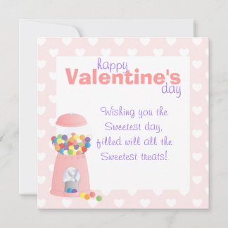 Cartes Pour Fêtes Annuelles Machine à gumball rose