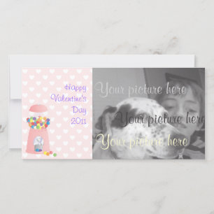 Cartes Pour Fêtes Annuelles Machine à gumball rose