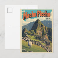 Machu Picchu Pérou cadeaux de vues de montagne lam