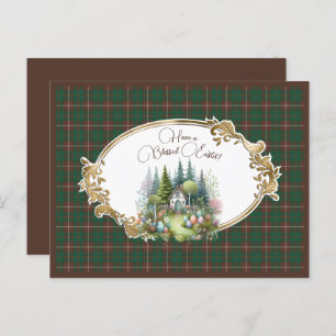 Cartes Pour Fêtes Annuelles MacKinnon Chasse Tartan écossais Pâques