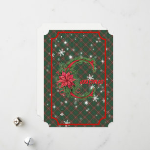 Cartes Pour Fêtes Annuelles MacKinnon Hunting Écossais Tartan Noël