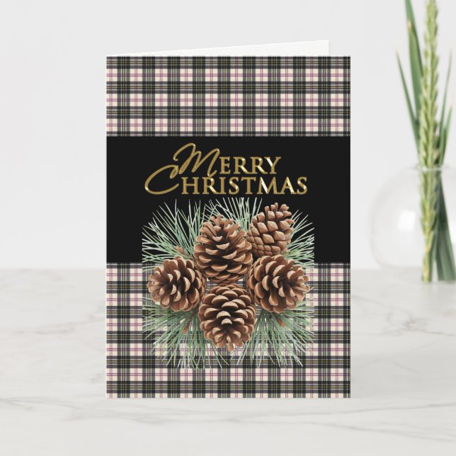 Cartes Pour Fêtes Annuelles MacPhersonScottish Tartan Christmas (Devant)