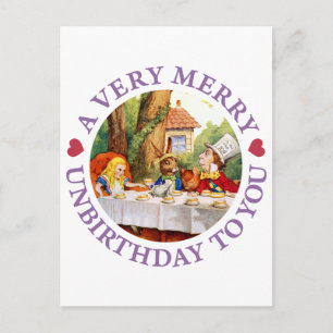 Cartes Pour Fêtes Annuelles Mad Hatter vous dit un très joyeux anniversaire!