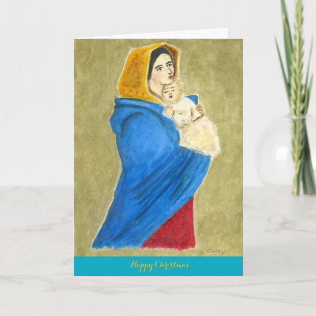 Cartes Pour Fêtes Annuelles Madonna and child Christmas card (Devant)