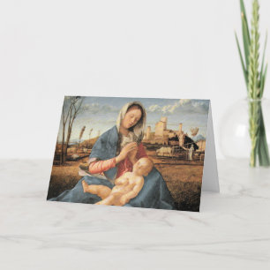 Cartes Pour Fêtes Annuelles Madonna avec Christ Child
