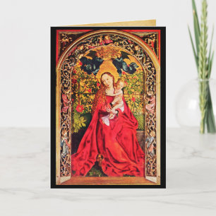 Cartes Pour Fêtes Annuelles MADONNA DU ROSE BOWER Christmas