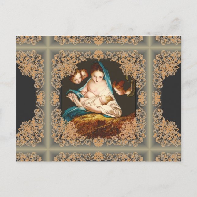 Cartes Pour Fêtes Annuelles Madonna With Baby Jesus par Carlo Maratta (carte p (Devant)