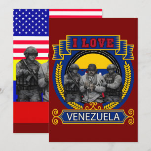 Cartes Pour Fêtes Annuelles Maduro capturé en direct dans un piège hilarant de