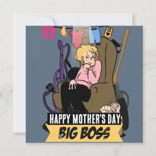 Cartes Pour Fêtes Annuelles Mafia Mom : Édition Fête des mères
