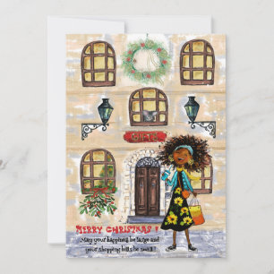 Cartes Pour Fêtes Annuelles Magasin de Noël amusant Petites factures Grand Bon