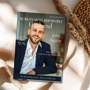 Cartes Pour Fêtes Annuelles Magazine du Mari le plus irrésistible au monde