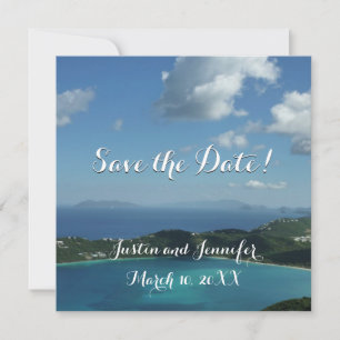 Cartes Pour Fêtes Annuelles Magens Bay, St. Thomas Wedding Enregistrer la date