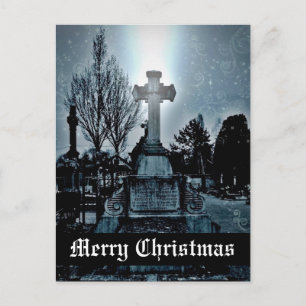 Cartes Pour Fêtes Annuelles Magic in the cemetery Gothic Merry Christmas