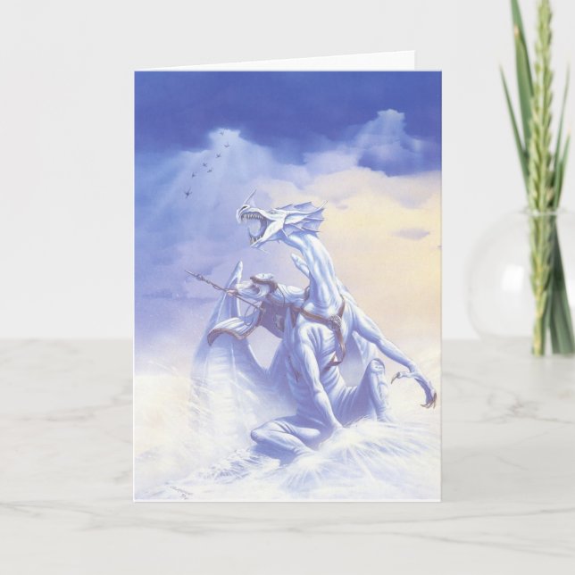 CARTES POUR FÊTES ANNUELLES MAGICIEN D'HIVER (Devant)