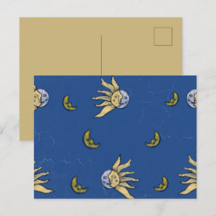 Cartes Pour Fêtes Annuelles Magie Céleste Bleue Ciel Whimsigoth