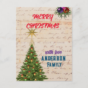 Cartes Pour Fêtes Annuelles MAGIE ENCHANTER ÉLÉGANCE CHRISMAS POST Card