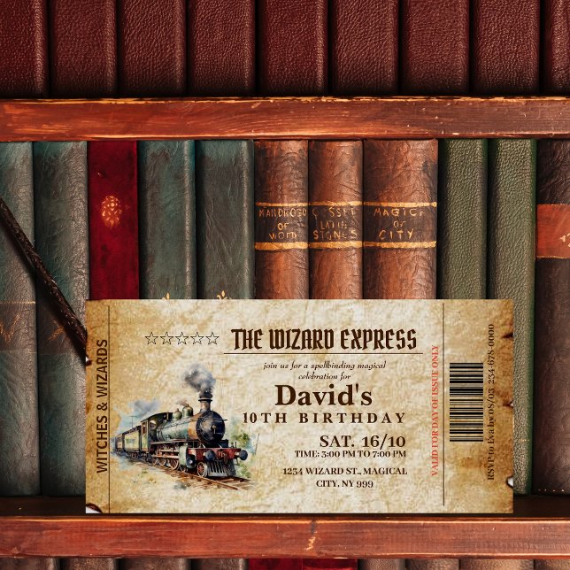 Cartes Pour Fêtes Annuelles Magique Magique Fabulous Anniversaire de enfant Pa (Créateur téléchargé)