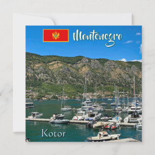 Cartes Pour Fêtes Annuelles Magnifique baie de Kotor au Monténégro voyage