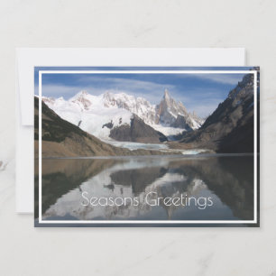 Cartes Pour Fêtes Annuelles Magnifique Cerro Torre, Patagonie, Vue sur la mont