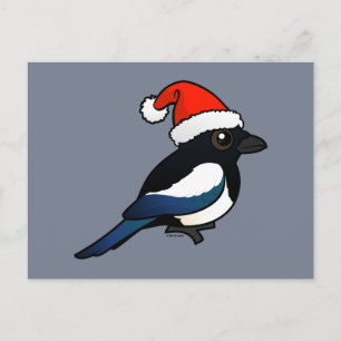 Cartes Pour Fêtes Annuelles Magpie Père Noël